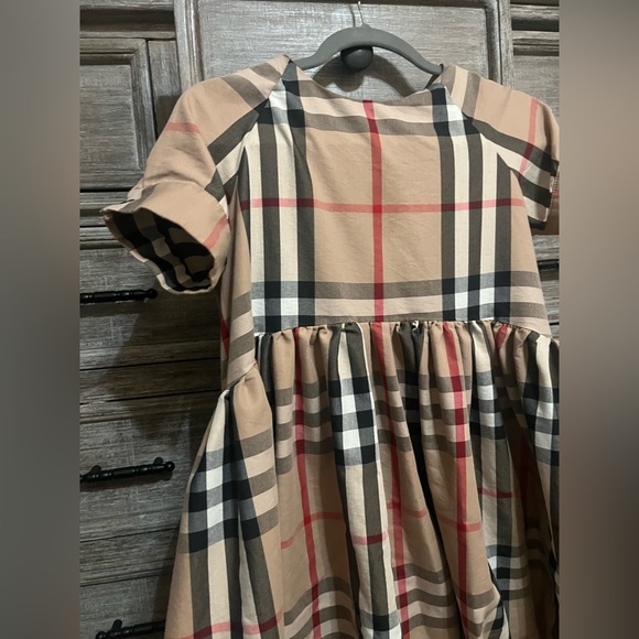 MIDI CHECKED PRINT BABYDOLL DRESS - Picture 2 of 8